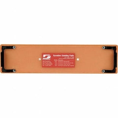 Dynabrade - 11 x 2-3/4" Rectangular Adhesive/PSA Backing Pad - File Board Sander Compatible, Clip Attachment, Nonvacuum Pad, 3/8" Thick, Medium Density - All Tool & Supply