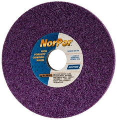 Norton - 7" Diam x 1-1/4" Hole x 1/2" Thick, G Hardness, 60 Grit Surface Grinding Wheel - Ceramic, Type 1, Medium Grade, 3,600 Max RPM, Vitrified Bond, No Recess - All Tool & Supply