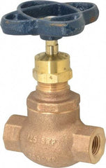 NIBCO - 1/4" Pipe, Threaded Ends, Bronze Integral Globe Valve - Bronze Disc, Screw-In Bonnet, 200 psi WOG, 125 psi WSP, Class 125 - All Tool & Supply