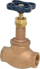 NIBCO - 3/4" Pipe, Threaded Ends, Bronze Integral Globe Valve - Bronze Disc, Screw-In Bonnet, 200 psi WOG, 125 psi WSP, Class 125 - All Tool & Supply