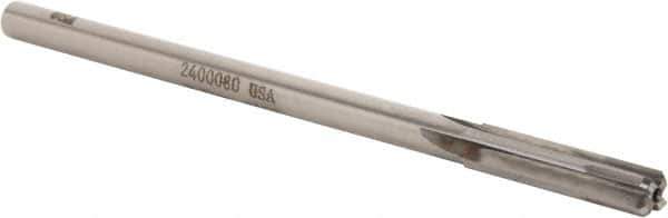 Made in USA - 0.315" Carbide-Tipped 4 Flute Chucking Reamer - Straight Flute, 9/32" Straight Shank, 1-1/2" Flute Length, 6" OAL - All Tool & Supply