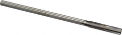 Made in USA - 0.319" Carbide-Tipped 4 Flute Chucking Reamer - Straight Flute, 9/32" Straight Shank, 1-1/2" Flute Length, 6" OAL - All Tool & Supply