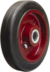 Hamilton - 6 Inch Diameter x 1-1/2 Inch Wide, Rubber on Cast Iron Caster Wheel - 280 Lb. Capacity, 1-3/4 Inch Hub Length, 5/8 Inch Axle Diameter, Straight Roller Bearing - All Tool & Supply