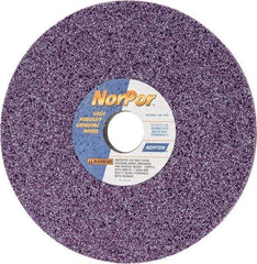 Norton - 8" Diam x 1-1/4" Hole x 1/2" Thick, G Hardness, 46 Grit Surface Grinding Wheel - Ceramic, Type 1, Coarse Grade, 3,600 Max RPM, Vitrified Bond, No Recess - All Tool & Supply