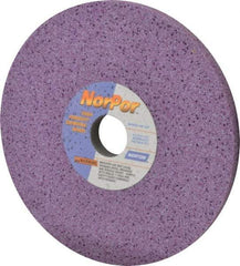 Norton - 8" Diam x 1-1/4" Hole x 1/2" Thick, G Hardness, 60 Grit Surface Grinding Wheel - Ceramic, Type 1, Medium Grade, 3,600 Max RPM, Vitrified Bond, No Recess - All Tool & Supply