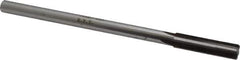 Made in USA - 0.432" Carbide-Tipped 4 Flute Chucking Reamer - Straight Flute, 3/8" Straight Shank, 1-3/4" Flute Length, 7" OAL - All Tool & Supply