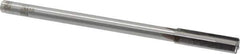 Made in USA - 0.441" Carbide-Tipped 4 Flute Chucking Reamer - Straight Flute, 3/8" Straight Shank, 1-3/4" Flute Length, 7" OAL - All Tool & Supply