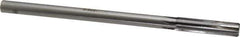 Made in USA - 0.473" Carbide-Tipped 6 Flute Chucking Reamer - Straight Flute, 7/16" Straight Shank, 2" Flute Length, 8" OAL - All Tool & Supply