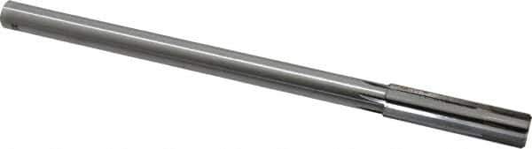 Made in USA - 0.517" Carbide-Tipped 6 Flute Chucking Reamer - Straight Flute, 7/16" Straight Shank, 2" Flute Length, 8" OAL - All Tool & Supply