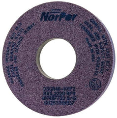 Norton - 14" Diam x 5" Hole x 2" Thick, H Hardness, 46 Grit Surface Grinding Wheel - Ceramic, Type 5, Coarse Grade, 2,320 Max RPM, Vitrified Bond, One-Side Recess - All Tool & Supply