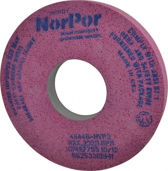 Norton - 14" Diam x 5" Hole x 2" Thick, H Hardness, 46 Grit Surface Grinding Wheel - Aluminum Oxide, Type 5, Coarse Grade, 2,320 Max RPM, Vitrified Bond, One-Side Recess - All Tool & Supply