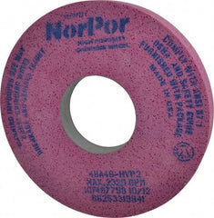 Norton - 14" Diam x 5" Hole x 2" Thick, H Hardness, 46 Grit Surface Grinding Wheel - Aluminum Oxide, Type 5, Coarse Grade, 2,320 Max RPM, Vitrified Bond, One-Side Recess - All Tool & Supply