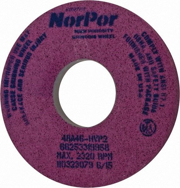 Norton - 14" Diam x 5" Hole x 1-1/2" Thick, H Hardness, 46 Grit Surface Grinding Wheel - Aluminum Oxide, Type 5, Coarse Grade, 2,320 Max RPM, Vitrified Bond, One-Side Recess - All Tool & Supply