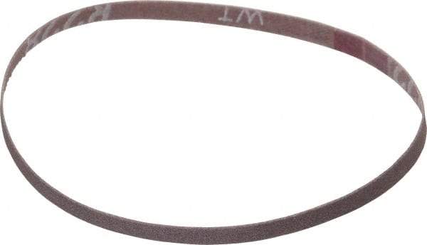 Norton - 1/4" Wide x 12" OAL, 180 Grit, Aluminum Oxide Abrasive Belt - Aluminum Oxide, Very Fine, Coated, Series R228 - All Tool & Supply