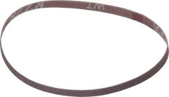 Norton - 1/4" Wide x 12" OAL, 180 Grit, Aluminum Oxide Abrasive Belt - Aluminum Oxide, Very Fine, Coated, Series R228 - All Tool & Supply