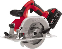 Milwaukee Tool - 28 Volt, 6-1/2" Blade, Cordless Circular Saw - 4,200 RPM, 2 Lithium-Ion Batteries Included - All Tool & Supply