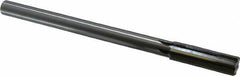 Made in USA - 0.686" Carbide-Tipped 6 Flute Chucking Reamer - Straight Flute, 9/16" Straight Shank, 2-1/4" Flute Length, 9" OAL - All Tool & Supply