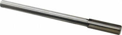 Made in USA - 0.71" Carbide-Tipped 6 Flute Chucking Reamer - Straight Flute, 9/16" Straight Shank, 2-1/4" Flute Length, 9" OAL - All Tool & Supply