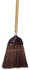 Weiler - 12" Wide, Plastic Bristles, Plastic Handle, Angled Broom - Flagged - All Tool & Supply