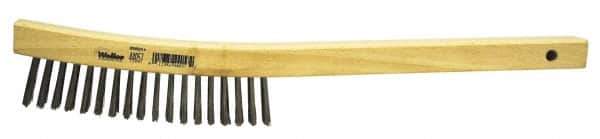 Weiler - Hand Wire/Filament Brushes - Wood Curved Handle - All Tool & Supply