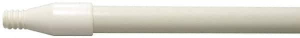 Weiler - 60 x 0.0833" Fiberglass Squeegee Handle - Threaded Connection, White - All Tool & Supply