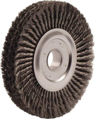 Weiler - 15" OD, 2" Arbor Hole, Knotted Steel Wheel Brush - 3/4" Face Width, 2" Trim Length, 0.016" Filament Diam, 5,000 RPM - All Tool & Supply