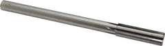 Made in USA - 3/4" Carbide-Tipped 6 Flute Chucking Reamer - Straight Flute, 5/8" Straight Shank, 2-1/2" Flute Length, 9-1/2" OAL - All Tool & Supply