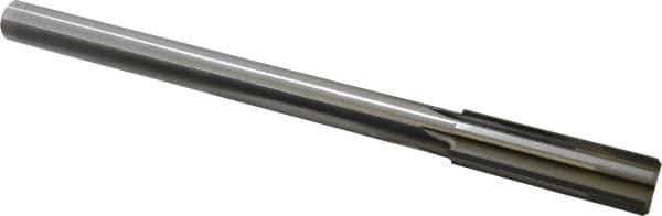 Made in USA - 0.764" Carbide-Tipped 6 Flute Chucking Reamer - Straight Flute, 5/8" Straight Shank, 2-1/2" Flute Length, 9-1/2" OAL - All Tool & Supply