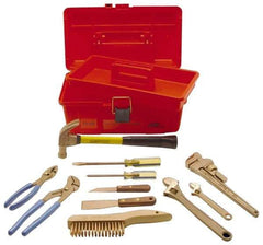 Ampco - 11 Piece Nonsparking Tool Set - Comes in Tool Box - All Tool & Supply