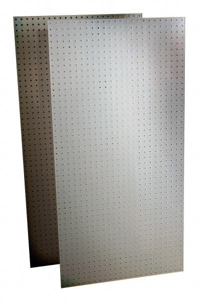 Triton - 48" Wide x 24" High Storage Peg Board - 2 Panels, Polypropylene, White - All Tool & Supply