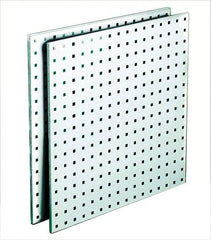 Triton - 24" Wide x 24" High Storage Peg Board - 2 Panels, Steel, White - All Tool & Supply