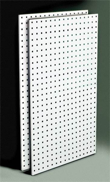 Triton - 24" Wide x 42-1/2" High Storage Peg Board - 2 Panels, Steel, White - All Tool & Supply