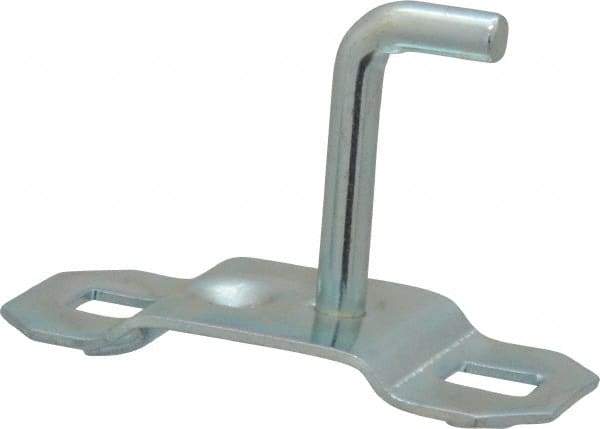 Triton - 3/16" Diam, 1" Long Single Angled End Pegboard Hook - 1-1/4" Projection, 90° Bend, 5/8" Bend Length, Steel - All Tool & Supply