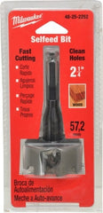 Milwaukee Tool - 2-1/4", 7/16" Hex Shank, Bright Finish, Cobalt Self Feed Drill Bit - All Tool & Supply