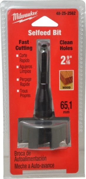 Milwaukee Tool - 2-9/16", 7/16" Hex Shank, Bright Finish, Cobalt Self Feed Drill Bit - All Tool & Supply