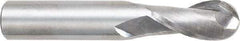 OSG - 1/2" Diam, 1" LOC, 2 Flute Solid Carbide Ball End Mill - Uncoated, Single End, 3" OAL, 1/2" Shank Diam, Spiral Flute - All Tool & Supply