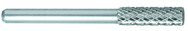 SM-53 -- 4mm x 12mm LOC x 6mm Shank x 50mm OAL 14 Degree Included Angle Carbide Medium Tough Cut Burr - All Tool & Supply