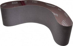 Norton - 4" Wide x 36" OAL, 240 Grit, Aluminum Oxide Abrasive Belt - Aluminum Oxide, Very Fine, Coated, Series R228 - All Tool & Supply