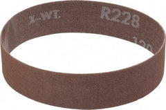 Norton - 1" Wide x 12" OAL, 120 Grit, Aluminum Oxide Abrasive Belt - Aluminum Oxide, Fine, Coated, Series R228 - All Tool & Supply