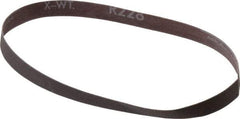 Norton - 1/2" Wide x 18" OAL, 320 Grit, Aluminum Oxide Abrasive Belt - Aluminum Oxide, Extra Fine, Coated, Series R228 - All Tool & Supply