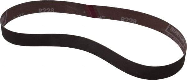 Norton - 1" Wide x 30" OAL, 320 Grit, Aluminum Oxide Abrasive Belt - Aluminum Oxide, Extra Fine, Coated, Series R228 - All Tool & Supply