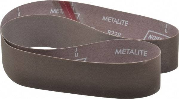 Norton - 2-1/2" Wide x 60" OAL, 320 Grit, Aluminum Oxide Abrasive Belt - Aluminum Oxide, Extra Fine, Coated, Series R228 - All Tool & Supply