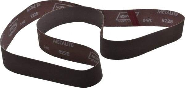 Norton - 2" Wide x 72" OAL, 240 Grit, Aluminum Oxide Abrasive Belt - Aluminum Oxide, Very Fine, Coated, Series R228 - All Tool & Supply