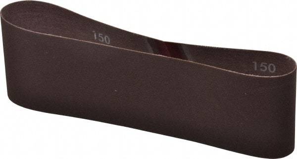 Norton - 3" Wide x 21" OAL, 150 Grit, Aluminum Oxide Abrasive Belt - Aluminum Oxide, Very Fine, Coated, Series R228 - All Tool & Supply