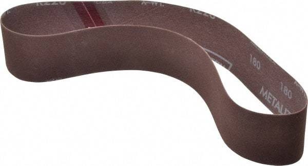 Norton - 2" Wide x 30" OAL, 180 Grit, Aluminum Oxide Abrasive Belt - Aluminum Oxide, Very Fine, Coated, Series R228 - All Tool & Supply