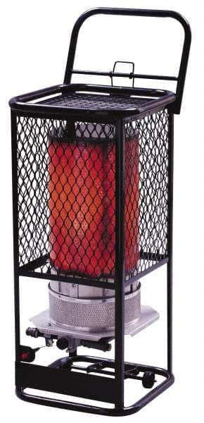 Heatstar - 125,000 BTU, Portable Propane Radiant Heater - 100 Lb Fuel Capacity, 16-1/4" Long x 16-1/4" Wide x 35" High - All Tool & Supply