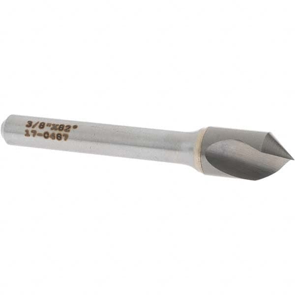 OSG - 3/8" Head Diam, 1/4" Shank Diam, 1 Flute 82° Solid Carbide Countersink - All Tool & Supply