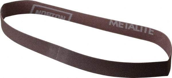 Norton - 3/4" Wide x 20-1/2" OAL, 180 Grit, Aluminum Oxide Abrasive Belt - Aluminum Oxide, Very Fine, Coated, Series R228 - All Tool & Supply