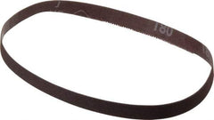 Norton - 1/2" Wide x 18" OAL, 180 Grit, Aluminum Oxide Abrasive Belt - Aluminum Oxide, Very Fine, Coated, Series R228 - All Tool & Supply