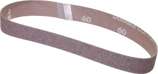 Norton - 1" Wide x 18" OAL, 60 Grit, Aluminum Oxide Abrasive Belt - Aluminum Oxide, Medium, Coated, Series R228 - All Tool & Supply